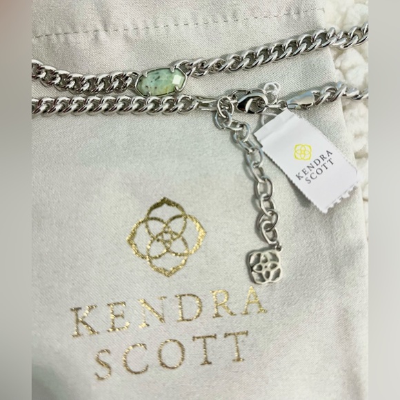 Kendra Scott Elisa Grier Pendant Necklace with Silver Chain- Brand New w/Box💚 - Picture 2 of 5
